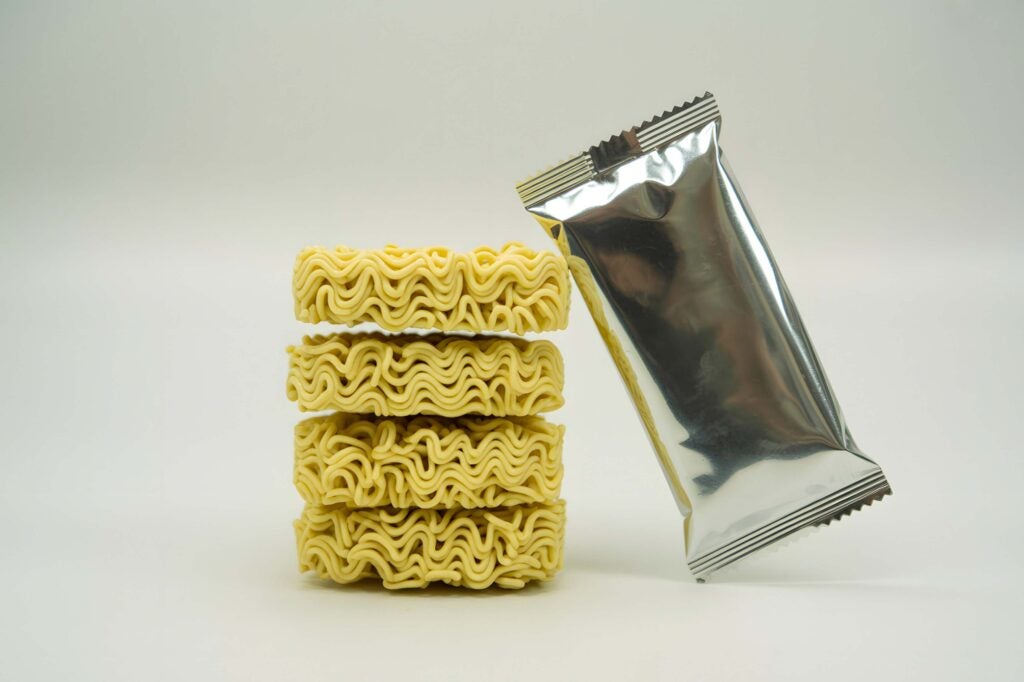 Raman noodles for MSG entry