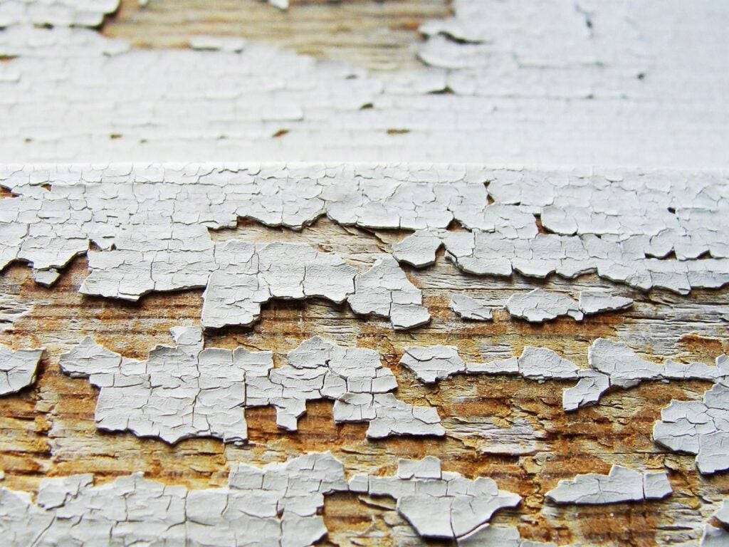Peeling paint
