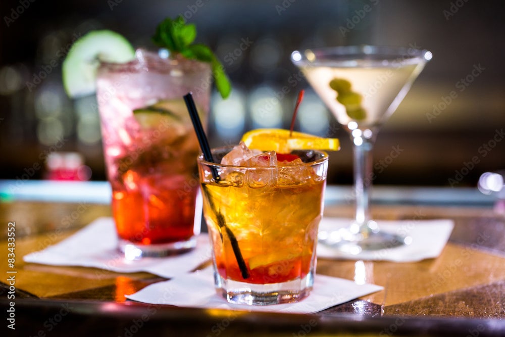 Photo of 3 alcoholic drinks