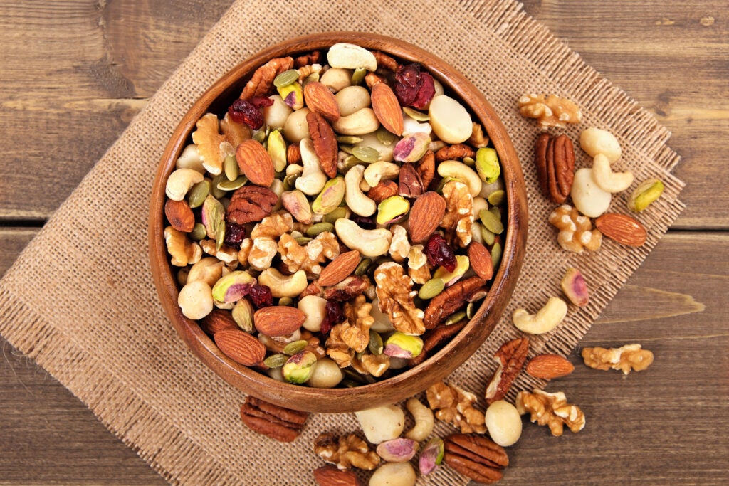 Bowl of nuts for aflatoxin entry