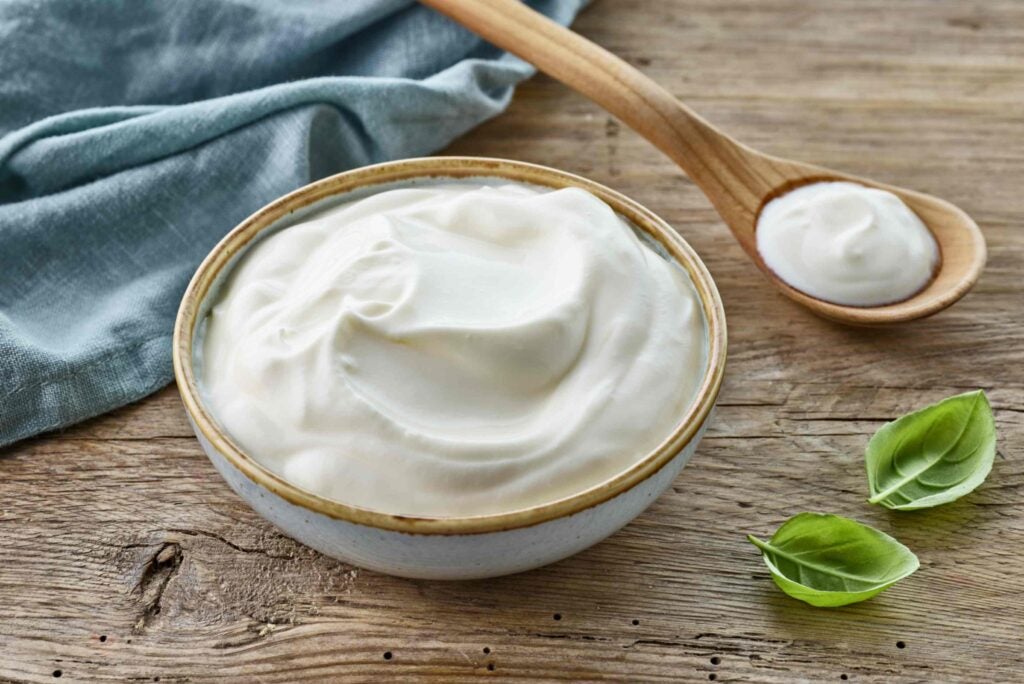 Bowl of yoghurt